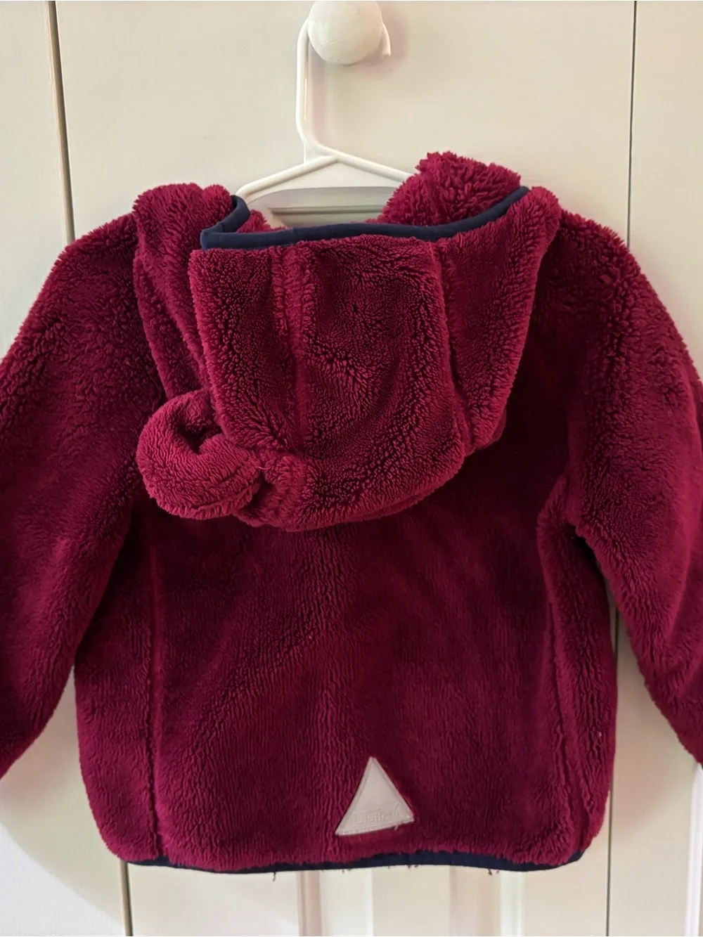 L.L. Bean Kids' Burgundy Plush Fleece Jacket